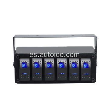 12V 6 Gang Rocker Switch Box encendido/apagado